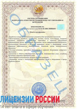 Образец сертификата соответствия (приложение) Зеленодольск Сертификат ISO 27001
